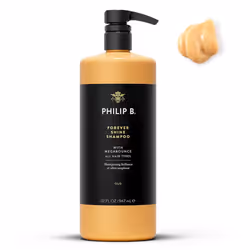 PHILIP B Forever Shine with Megabounce Shampoo 32 oz  Volumizing Cleanser With Notes of Pure Oud Leaves Hair Smooth  Glossy