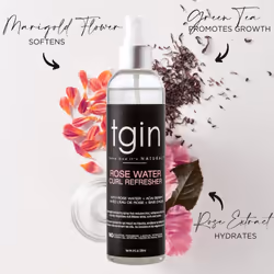 Tgin Rose Water Curl Refresher Spray 8Oz