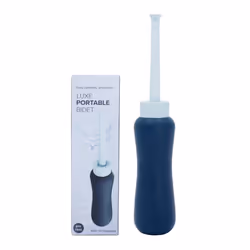 LUXE Bidet Portable Travel Bidet - 450-mL Capacity Non-Slip Ergonomic Bottle with Retractable Nozzle and High-Quality Stora ...