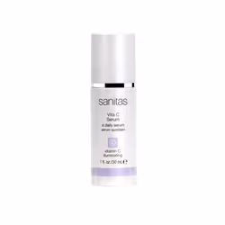 Sanitas Skincare Vita C Serum  Nutrient Rich  Antioxidant Serum  30% Vitamin C  Vegan Squalane  1 Ounce
