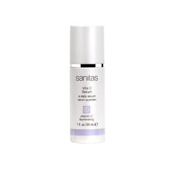 Sanitas Skincare Vita C Serum  Nutrient Rich  Antioxidant Serum  30% Vitamin C  Vegan Squalane  1 Ounce