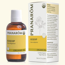 Pranarom - USDA Certified Organic Cold-Pressed Rosehip Virgin Plant Oil - 2 fl oz Glass Bottle - for Anti-Aging  Helps Acne Scar  Massaging  Face  Hai