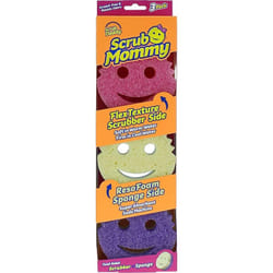 Scrub Daddy Scrub Mommy - Scratch-Free Multipurpose Dish Sponge - BPA Free & Made with Polymer Foam - Stain & Odor Resistant Kitchen Sponge 3 count