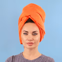 Sleeke Microfiber Hair Drying Towel Coral Quick Drying Hair Towel Reduces frizz Super Absorbent