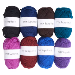 TYH Supplies 8 Acrylic Yarn Skeins | 560 Yard Soft Yarn Medium Weight for Knitting  Crochet  Craft Projects | 70 Yard Skeins  ...
