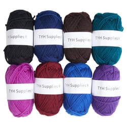 TYH Supplies 8 Acrylic Yarn Skeins | 560 Yard Soft Yarn Medium Weight for Knitting  Crochet  Craft Projects | 70 Yard Skeins | 8 Colors | Beginner Set