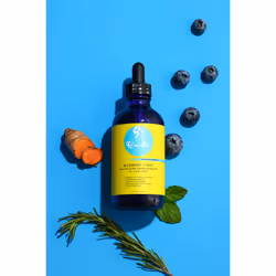 Curls Blueberry Bliss Blueberry & Mint Hair and Scalp Strengthening Oil - 4 oz  Root-Penetrating Hair Oil with Turmeric  Rosemary & Pumpkin Seed Oil