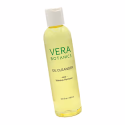Natural Cleansing Oil And Makeup Remover by Vera Botanics. Only 4 Ingredients. Gentle Daily Oil Cleanser For A Deep Face Wash ...