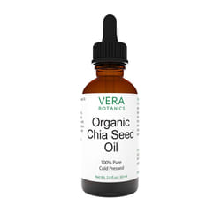 Vera Botanics ORGANIC CHIA SEED OIL 100% Pure & Natural  Unrefined  Cold-Pressed For Face  Dry Skin  Nails  Lips  Body & Hair