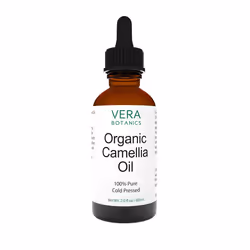 Vera Botanics ORGANIC CAMELLIA OIL 100% Pure & Natural  Unrefined  Cold-Pressed For Face  Dry Skin  Nails  Lips  Body & Hair  ...