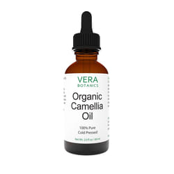 Vera Botanics ORGANIC CAMELLIA OIL 100% Pure & Natural  Unrefined  Cold-Pressed For Face  Dry Skin  Nails  Lips  Body & Hair - Reduce Hair Breakage