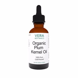 Vera Botanics ORGANIC PLUM KERNEL OIL 100% Pure & Natural Unrefined Cold-Pressed For Face Dry Skin Nails Lips Body & Ha ...