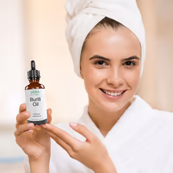 Vera Botanics BURITI OIL 100% Pure & Natural  Unrefined  Cold-Pressed For Face  Dry Skin  Nails  Lips  Body & Hair - Reduce Hair Breakage  Appearance
