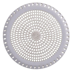 Ultra ShowerRing  The Ultimate Shower Drain Protector/Hair Catcher/Strainer/Snare/Cover (Gray)