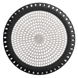 Ultra ShowerRing  The Ultimate Shower Drain Protector/Hair Catcher/Strainer/Snare/Cover (Black)