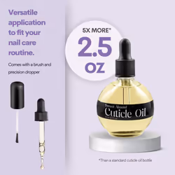 c cARE Sweet Almond cuticle Oil - Extra Large 25 oz bottle - Moisturizes and Strengthens Nails and cuticles - Dropper & Brush included