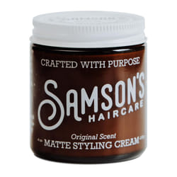SAMSONS HAIRCARE Matte Styling Cream Best Matte Finish with Easy Application Nourishes and holds hair Ideal for both Men  Women 4 oz