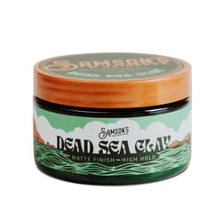 SAMSONS HAIRCARE Dead Sea Hair Styling Clay Nourishing and Revitalizing Hair With Black Hawaiian Sea Salt High Hold UltraMatte Finish 4 oz