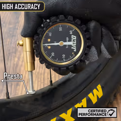 JACO MBX-60 Presta Tire Pressure Gauge for Bikes (Max 60 PSI) | MTB & XC Series