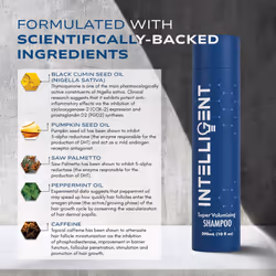 Intelligent Super Volumizing Hair Loss Shampoo - Strengthens Weakened Hair and Maximizes Volume | 10 fl oz 290 ml