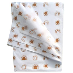 Sunshine Boho Rainbow Tissue Paper for Packaging Small Business (25 Pack) Boho Wrapping Paper Printed Pastel Tissue Paper Bulk - Orange Tissue Paper f