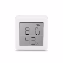 SwitchBot Meter, White, Indoor hygrometer, Indoor thermometer, Hygrometer, Thermometer, F, °C, 5.08 cm (2"), Battery