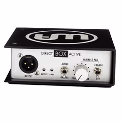 Warm Audio WA-DI-A, Active direct box, Bass guitar, Digital piano, Guitar, Black, White, Aluminium, 10 - 70000 Hz, 1000 Ω