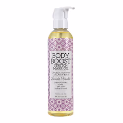 Body Boost Lavender Stretch Mark Oil 8oz Repair Stretch Marks and Scars Pregnancy and Nursing Safe Vegan