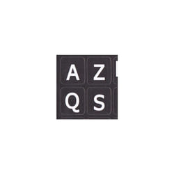 French AZERTY Large Lettering (Upper CASE) Keyboard Sticker Non Transparent Black