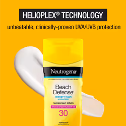 Neutrogena Beach Defense Sunscreen Lotion SPF 30, 198 ml (6.7 fl oz), Water + Sun Protection