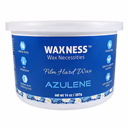 Wax Necessities Waxness Azulene Stripless Hard Wax Tin 14 Ounces