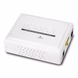PLANET POE-162S, IEEE 802.3, IEEE 802.3ab, IEEE 802.3af, IEEE 802.3at, IEEE 802.3u, 10/100/1000Base-T(X), White, Plastic, Sys ...