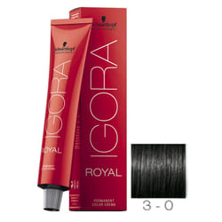 Schwarzkopf Professional Igora Royal Permanent Color Creme  3-0  Dark Brown  60 Gram