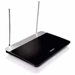Philips Digital TV antenna SDV6227/12, Black, Silver, Dual, 1.8 m, 47 dB, FM, UHF, VHF, 1.8 m