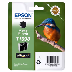 T1598, Print Cartridge, 1 x Matte Black, Genuine