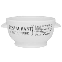 Pillivuyt Brasserie Eared Onion Soup Bowl  15 Ounce Capacity