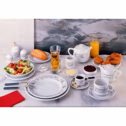 Pillivuyt Oval Eared Gratin Brasserie Baker 10 x 6.25 inch  White/Menu Print
