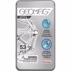 Geomag Pro-L Pocket Set, Neodymium magnet toy, 8 yr(s), Silver