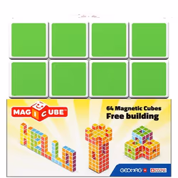Geomag MagiCube Free Building 64, 1 yr(s), Multicolour