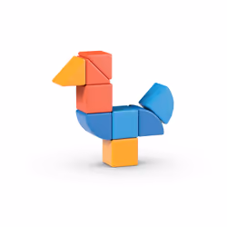 Geomag MagiCube 3 Shapes Recycled Animals - Additional view 6