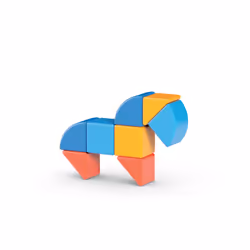 Geomag MagiCube 3 Shapes Recycled Animals - Additional view 7