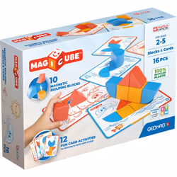 Geomag Magicube Building Blocks And Cards 16 Pcs