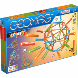 Geomag Confetti 127 pcs, Neodymium magnet toy, 3 yr(s), Multicolour