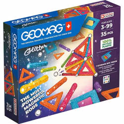 Geomag Glitter Panels Recycled, Neodymium magnet toy, 3 yr(s), Plastic, Stainless steel, Multicolour