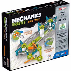Geomag Mechanics Gravity RE Race Track, Neodymium magnet toy, 8 yr(s), Green, Silver