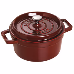 Staub Cast Iron 2.75-qt Round Cocotte - Grenadine Made in France
