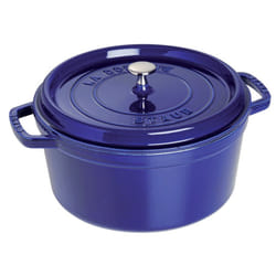 Staub Cast Iron 2.75-qt Round Cocotte - Dark Blue  Made in France