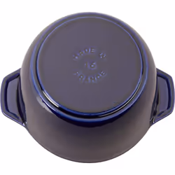 Staub Cast Iron 1.5-qt Petite French Oven - Dark Blue  Made in France