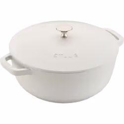 Staub Cast Iron Dutch Oven 3.75Qt serves 3-4 Made in France White