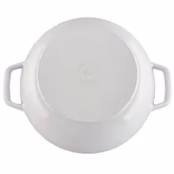 Staub Cast Iron Dutch Oven  3.75Qt  serves 3-4  Made in France  White